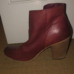 Genuine leather booties from Nordstrom barley worn